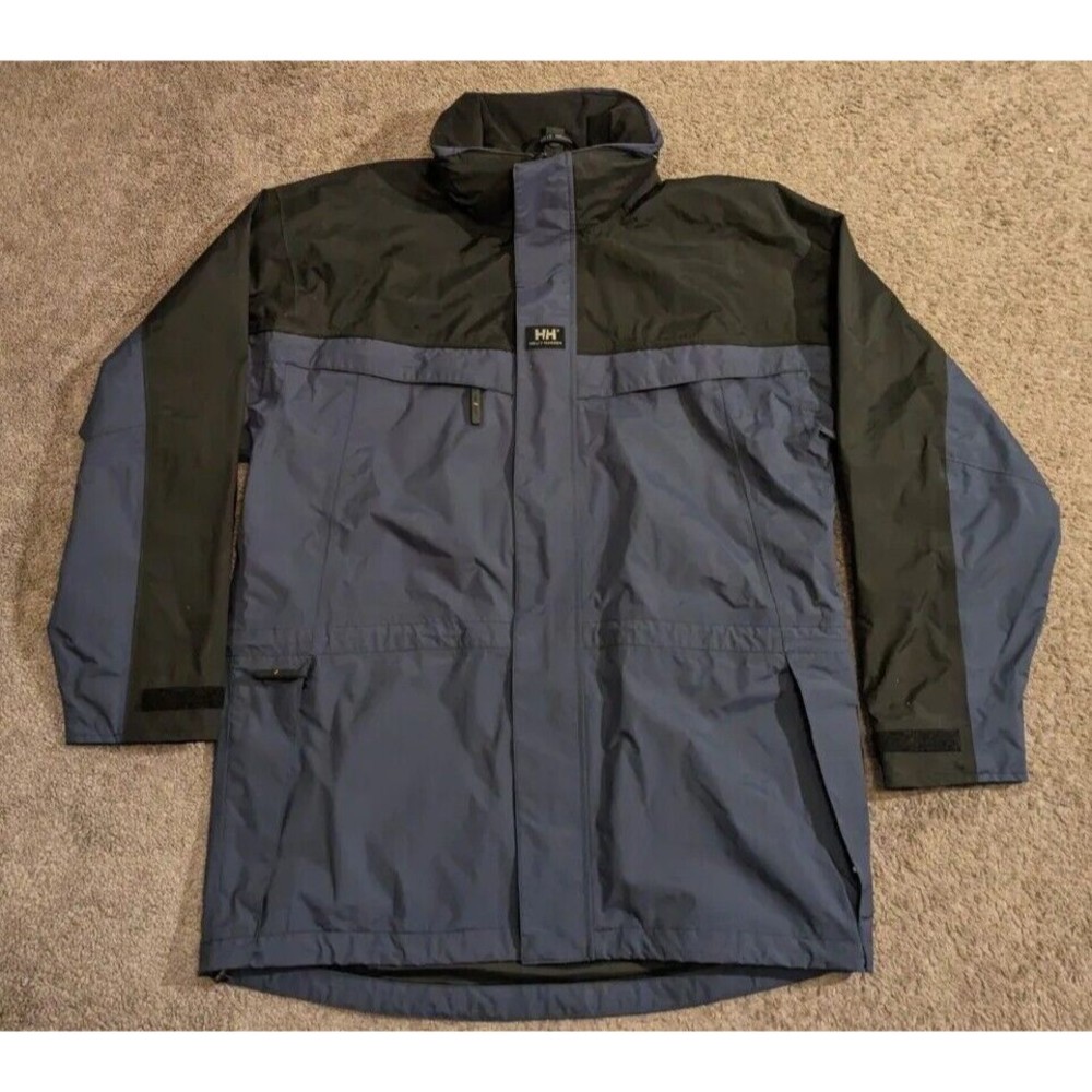 Men's Helly Hansen WorkWear Ski Hamm Jacket Soft Shell Blue Black NB 71108